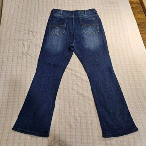Blue Bootcut Jeans