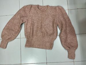 Blush Pink Crop Sweater