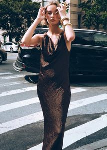 ZARA Crinkle- Effect Satin MIDI Dress
