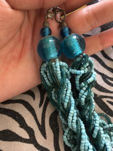 teal green necklace