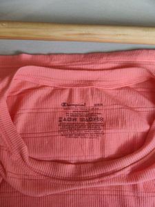 CHAMPION FAST PINK CROP T SHIRT