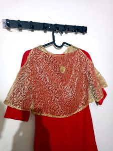 Red & Gold Party Dress
