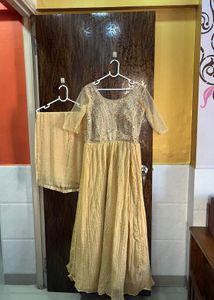 34 bust Elegant Ethnic Gown with dupatta