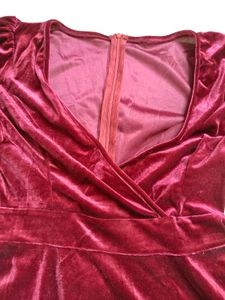 Red Velvet Mini Dress
