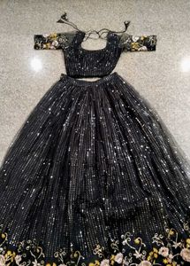 Sparkling Black Lehenga Choli