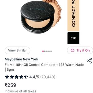 Maybelline Fit Me Compact Powder Shade 128
