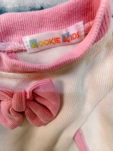 Kookir Kids Adorable Pink Bow Baby Top And Bottom