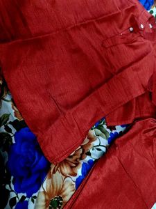 Elegant Red Kurta Set