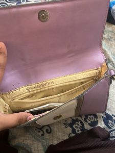 Lavender Chain Clutch