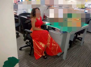 Red Hot Gown Party Wear