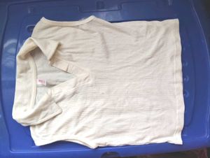 White Ribbed Polo Tank Top