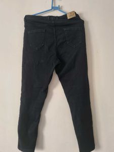 Black High Waist Skin Fit Jeans
