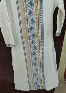 White Printed Kurti