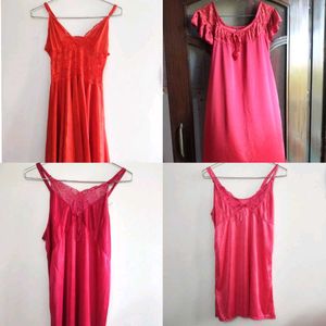 Silky Lingerie Sets of 4