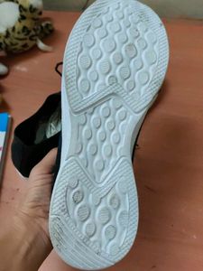 Blue and Black Running Shoes