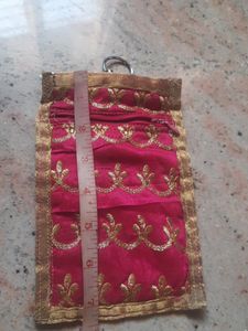 Handmade Pink Bobile Pouch For Sale