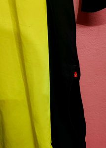 Lime Green Printed Kurta