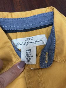 Kids Mustard Button-Down Shirt