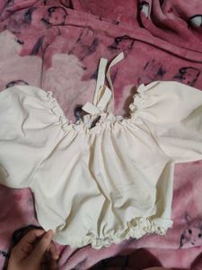 White Coquette Top