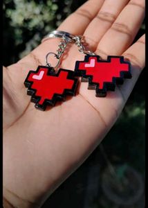 Pixel Heart ❤️ Keychains (1 Pc)