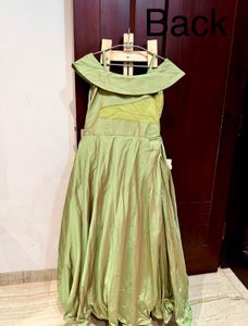 Pretty Silk Green Ethnic Gown