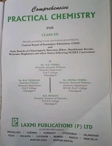 chemistry practical book