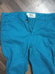 Blue Casual Pants