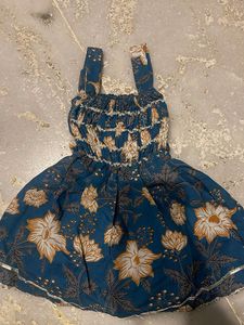 Baby Girl Sleeveless Frock With Sharara Pant
