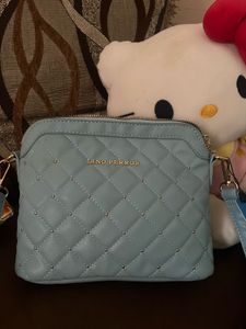 Lino Perros Blue Quilted Crossbody