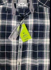 US Imported Rare Textured Plaid Flannel Shirt
