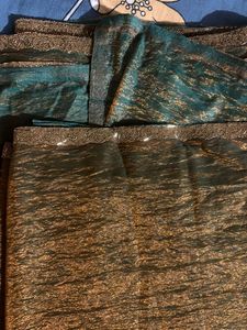 Jimmy Cho Green Saree( New Unused)