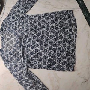 Patterned 3/4 Sleeve New Top