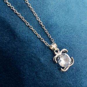 Silver Necklace And Pandent For Girls