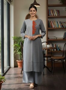 Elegant Grey Kurta Set