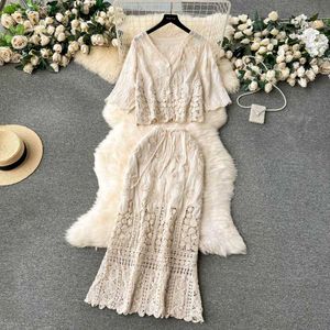 Beach Croshet Co- Ord Dress