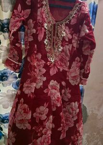 Floral Print Kurta