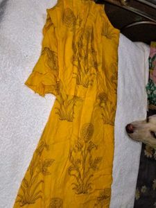 Yellow Floral Print Top