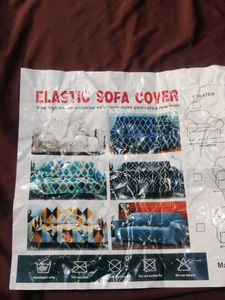 Chocolate brown Three siter elastic Sofa cover📥