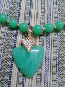 Pearl Necklace With Earrings And Bracelet Set