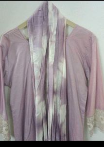 Pure Cotton Kurti Pant Dupatta Set