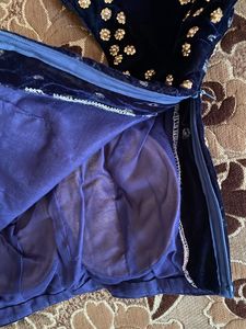 Beautiful Bridal Lehenga : Navy Blue