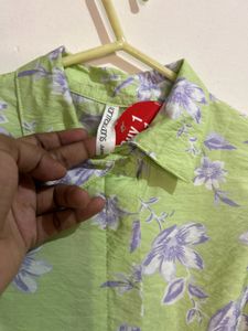 Floral Print Puff Sleeve Top