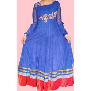 Royal Blue Anarkali Suit