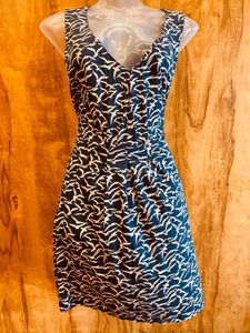 Branded Patterned Sleeveless Dress