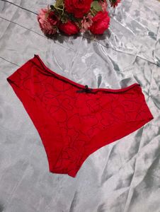 Imported Red Panties With Small Daimonds
