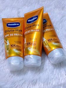 Combo Offer Vaseline Gult- Hya Spf50 Sunscreen
