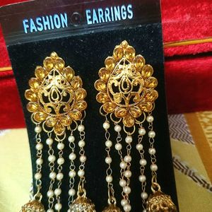 Dazzling Earrings  and jhumkas