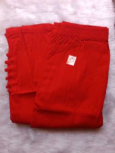 Red Casual Pants