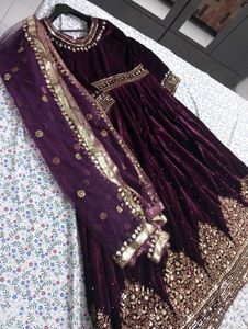 New Valvet Gown For Sale