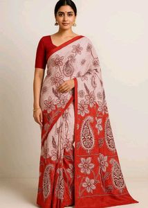 Beautiful Floral Printed Saree
